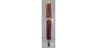 Red mallee ultra cigar pen chrome and gold finish